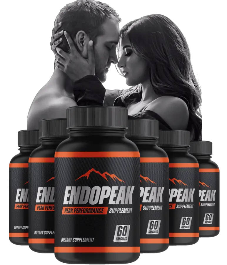 EndoPeak supplement bottle and capsules